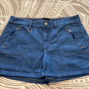 WHITE HOUSE BLACK MARKET mid-rise denim shorts